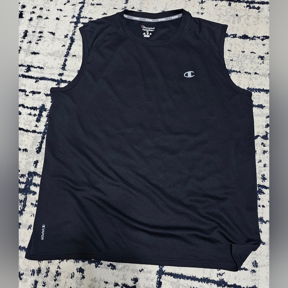 Champion Men's Black Tank Top Size XL